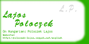 lajos poloczek business card